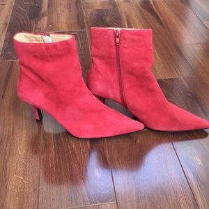 BP Red Suede like bootie size 8.5